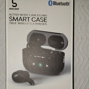 Bass Black True Wireless Earbuds with Smart Case